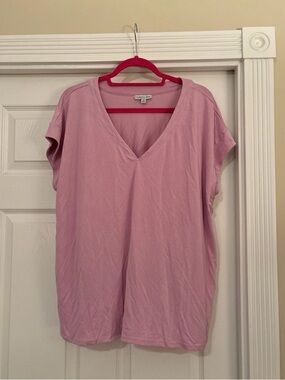 Light purple V-Neck Women's Top